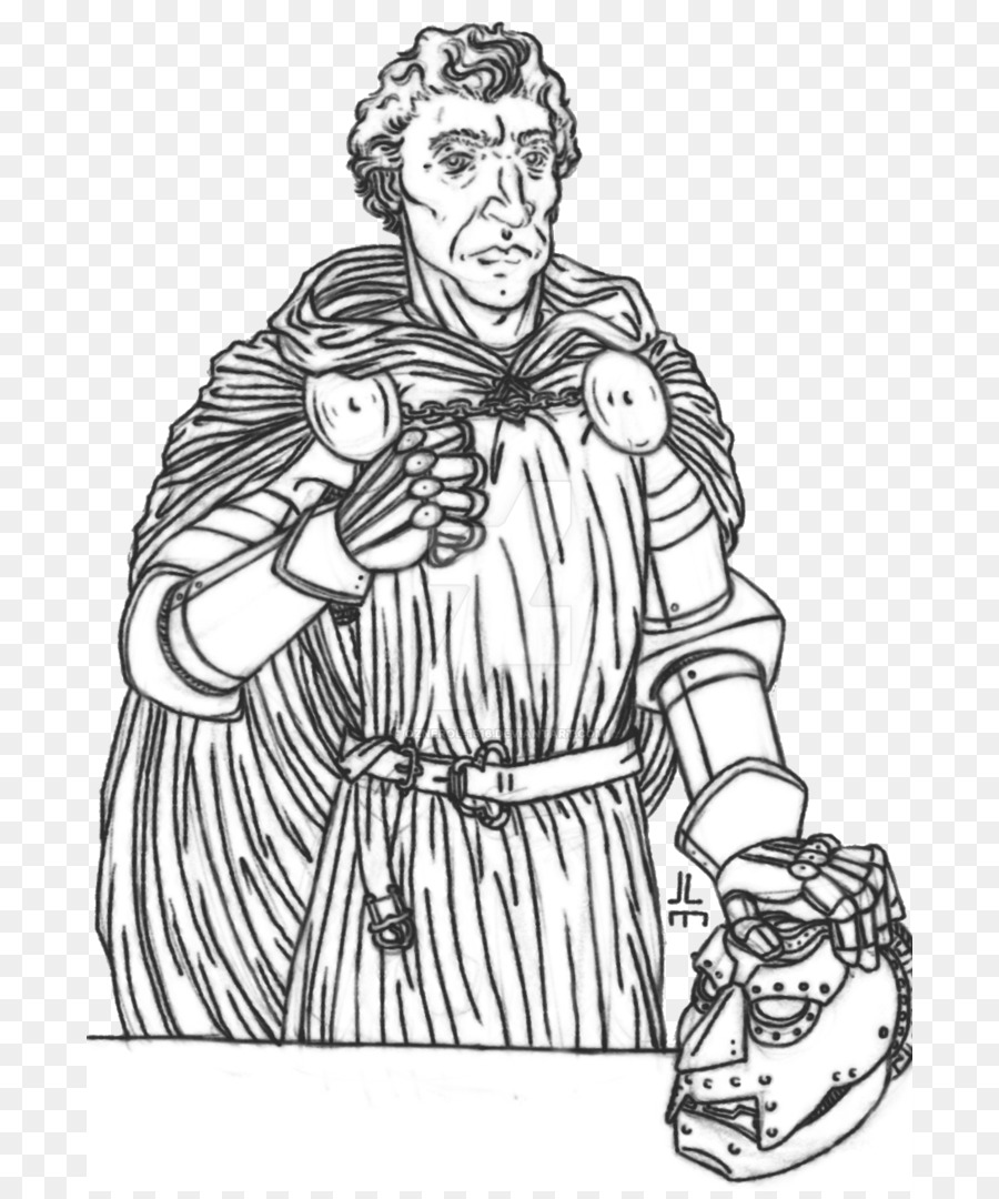 900x1080 Homo Sapiens Line Art Headgear Sketch - Dr Doom Sketch