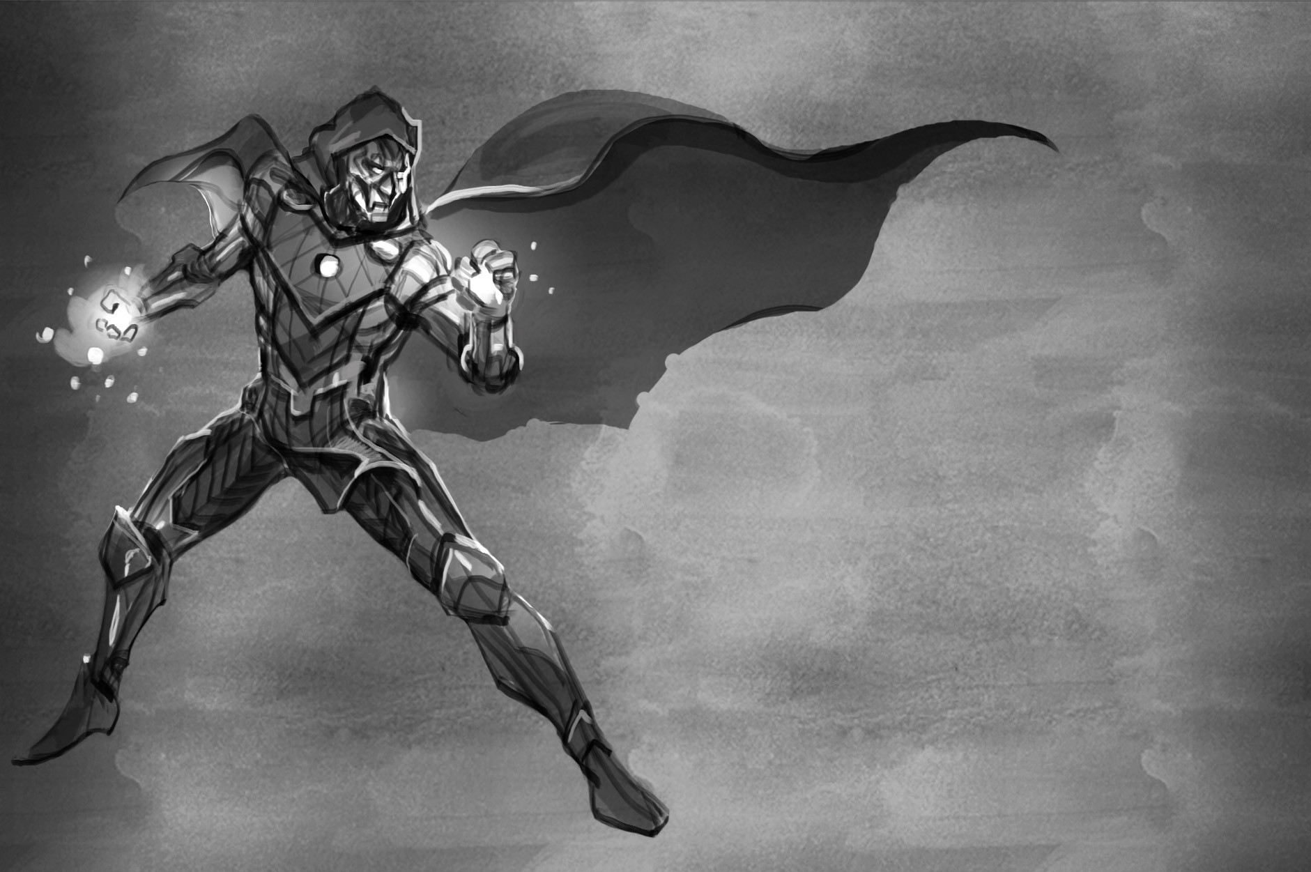 1881x1251 Imran Sheikh - Dr Doom Sketch