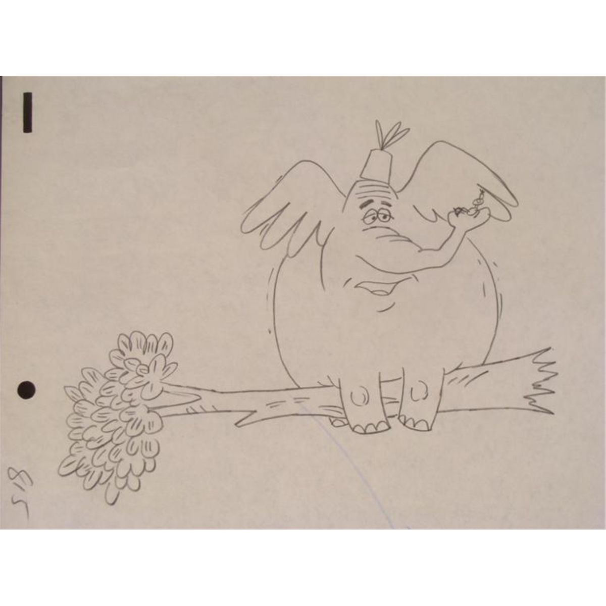 1200x1200 Dr. Seuss Original Production Cel Amp Drawing Elephant - Dr Seuss Sketches