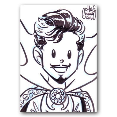 396x396 Chris G Daily Sketch Card - Dr Who Sketch