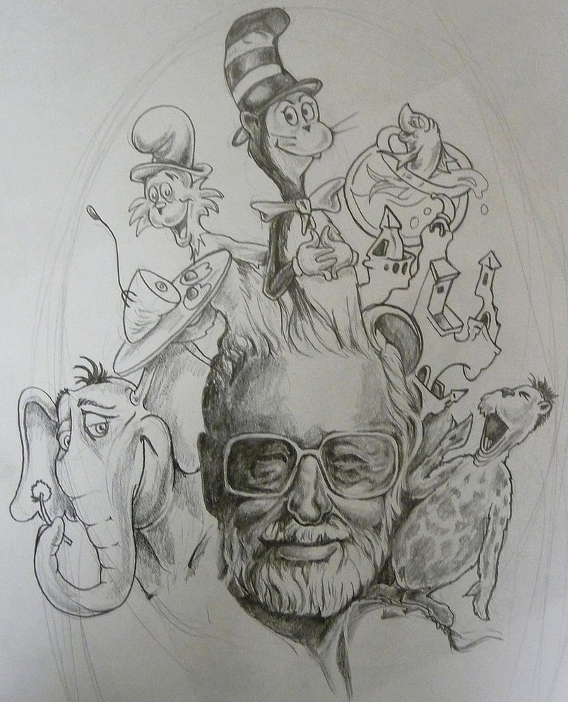 804x994 Dr Seuss Sleeve Sketch By Hoviemon - Dr Who Sketch