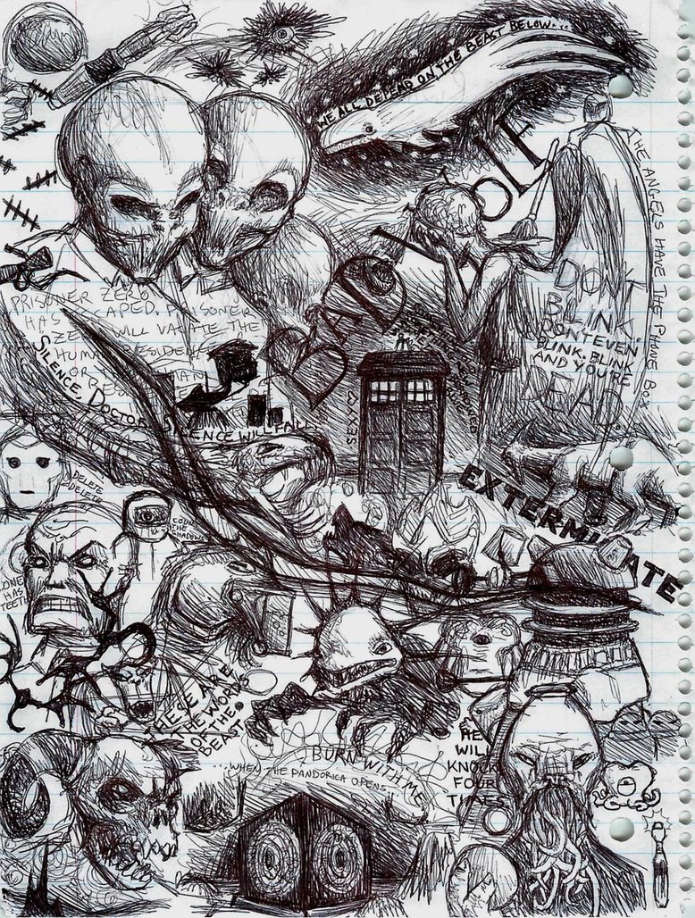 778x1028 Doctor Who Sketch Vomit By Padfoot2012 - Dr Who Sketch