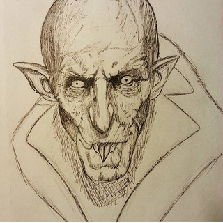 320x320 Dracula!! Pen And Ink Sketch I Did I Used Reference From A - Dracula Sketch