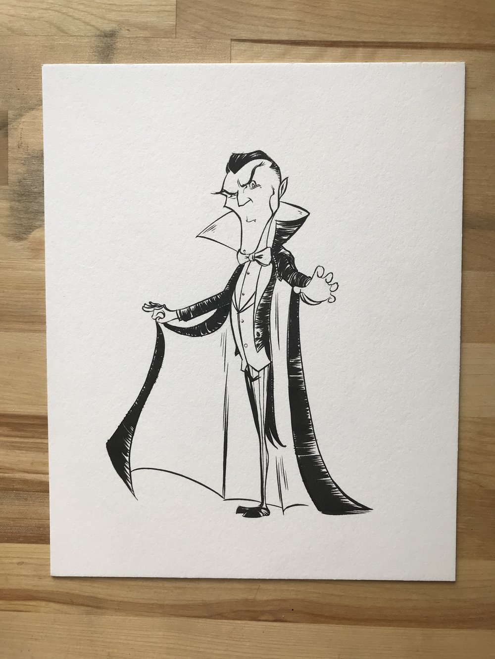 1000x1333 Dracula Original Ink Sketch (8x10) Anthony Wheeler Art - Dracula Sketch