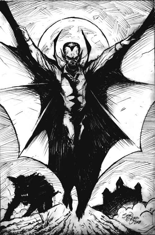 500x759 Dracula Pencil Sketch By Hoganvibe - Dracula Sketch