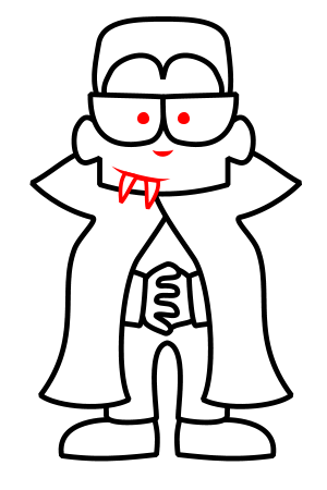 300x450 Drawing A Cartoon Dracula - Dracula Sketch