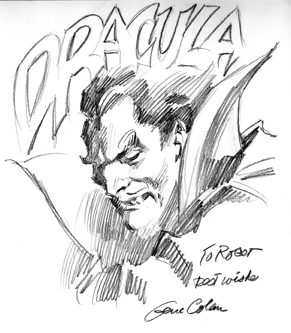 571x652 Gene Colan Dracula Sketch - Dracula Sketch