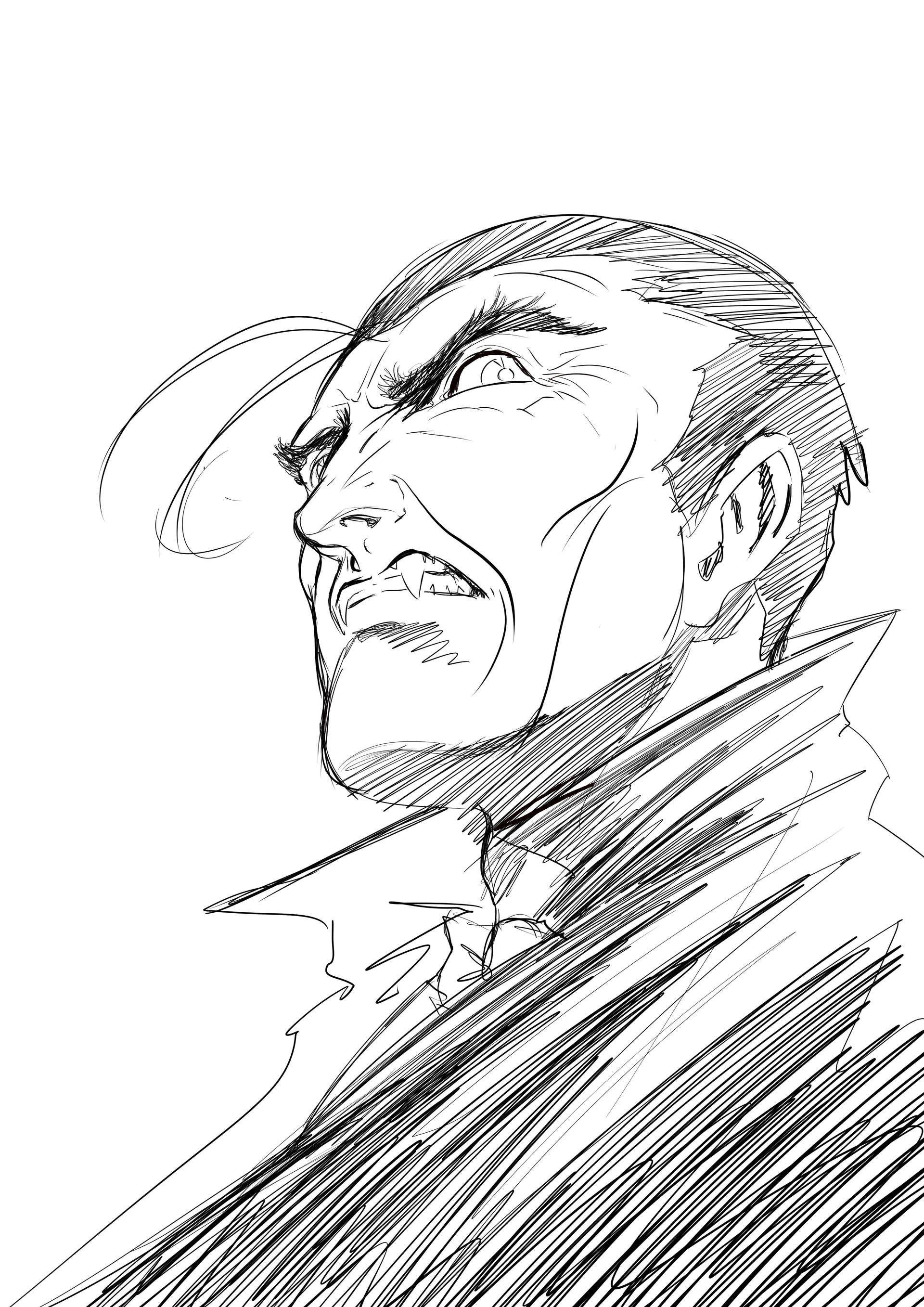 1920x2715 Artstation - Dracula Sketch