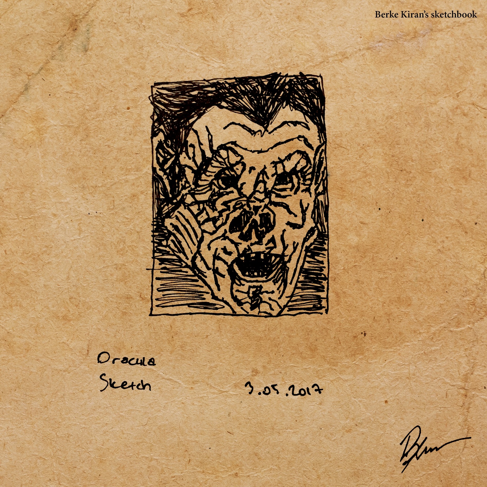 1900x1900 Berke Kiran - Dracula Sketch