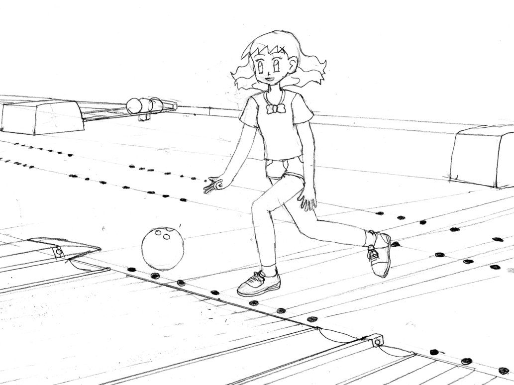 1033x774 Molly Hale Bowling (Rough Draftsketchwip) By Ottermiikun On - Draft Sketch