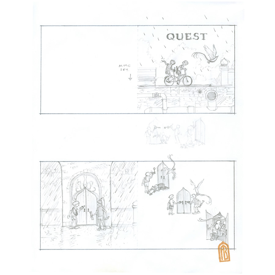900x900 Quest Early Draft - Draft Sketch