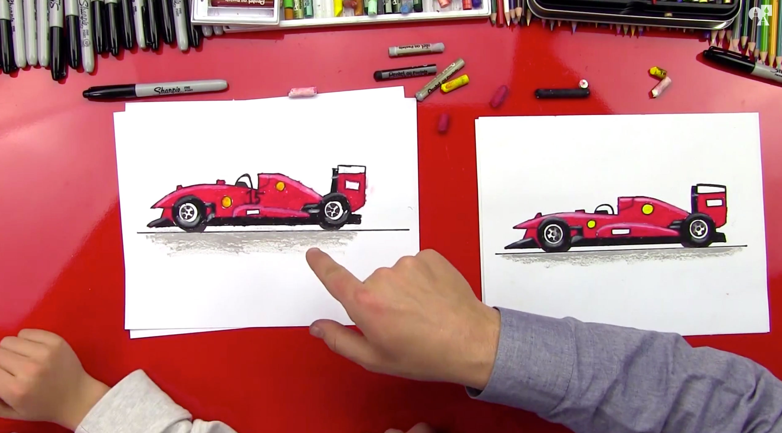 2542x1408 How To Draw A Race Car - Drag Car Sketch