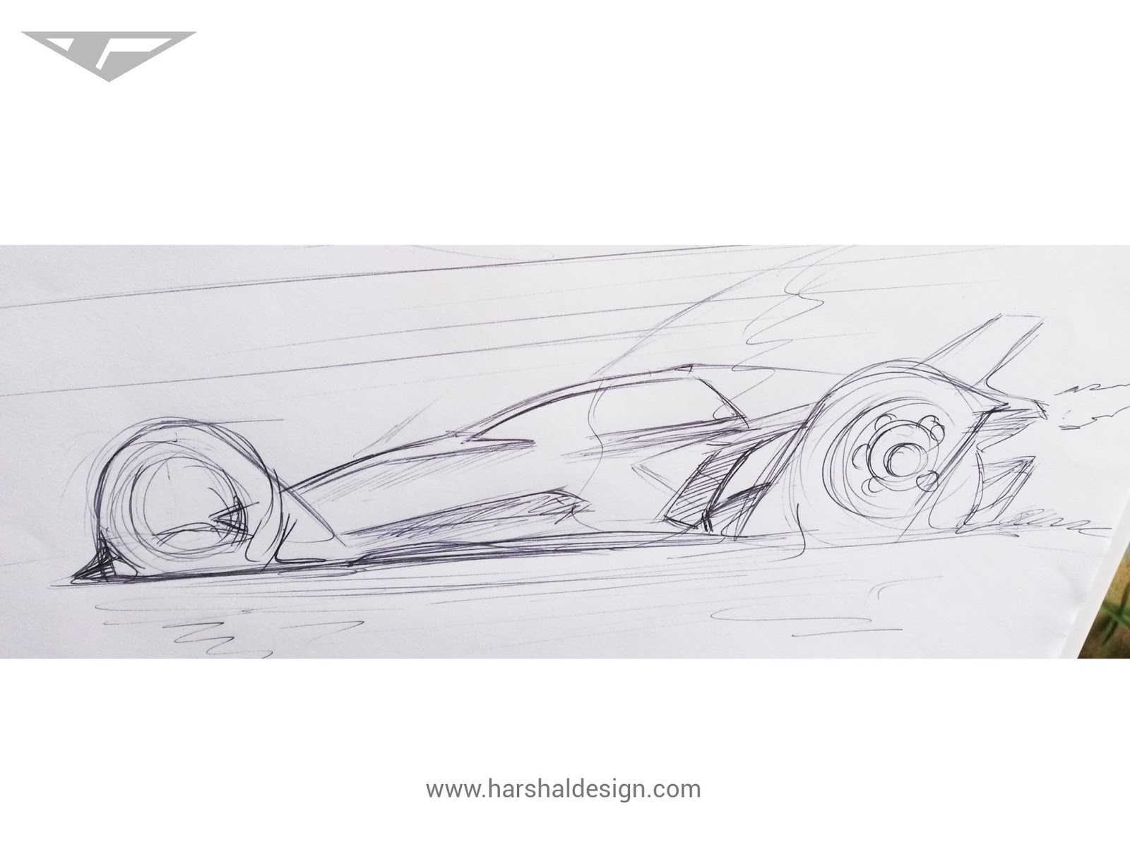 1600x1200 Tutorial How To Render A Realistic Future Race Car Photoshop - Drag Car Sketch