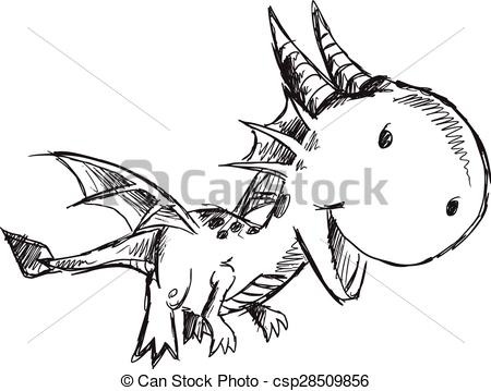 450x359 Sketch Doodle Dragon Vector Art. Sketch Doodle Dragon Vector - Dragon Art Sketch