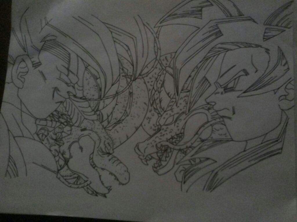 1024x768 Dragonball Gt Drawing Dragonballz Amino - Dragon Ball Gt Sketches