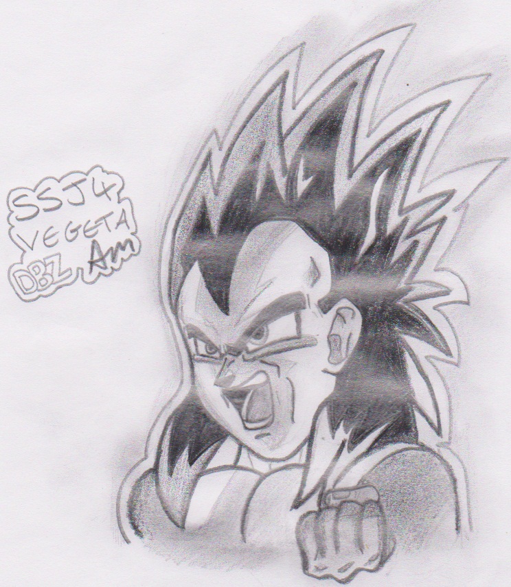 744x856 Ssj4 Vegeta - Dragon Ball Gt Sketches