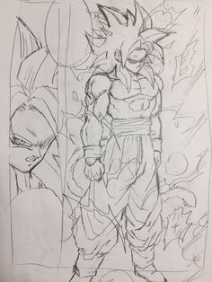 236x314 Dragon Ball Z Akira Toriyama Pencil Sketches - Dragon Ball Gt Sketches