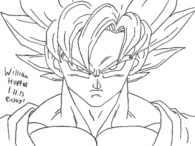 821x615 Dragon Ball Z Image Drawing Drawing Skill - Dragon Ball Super Sketch