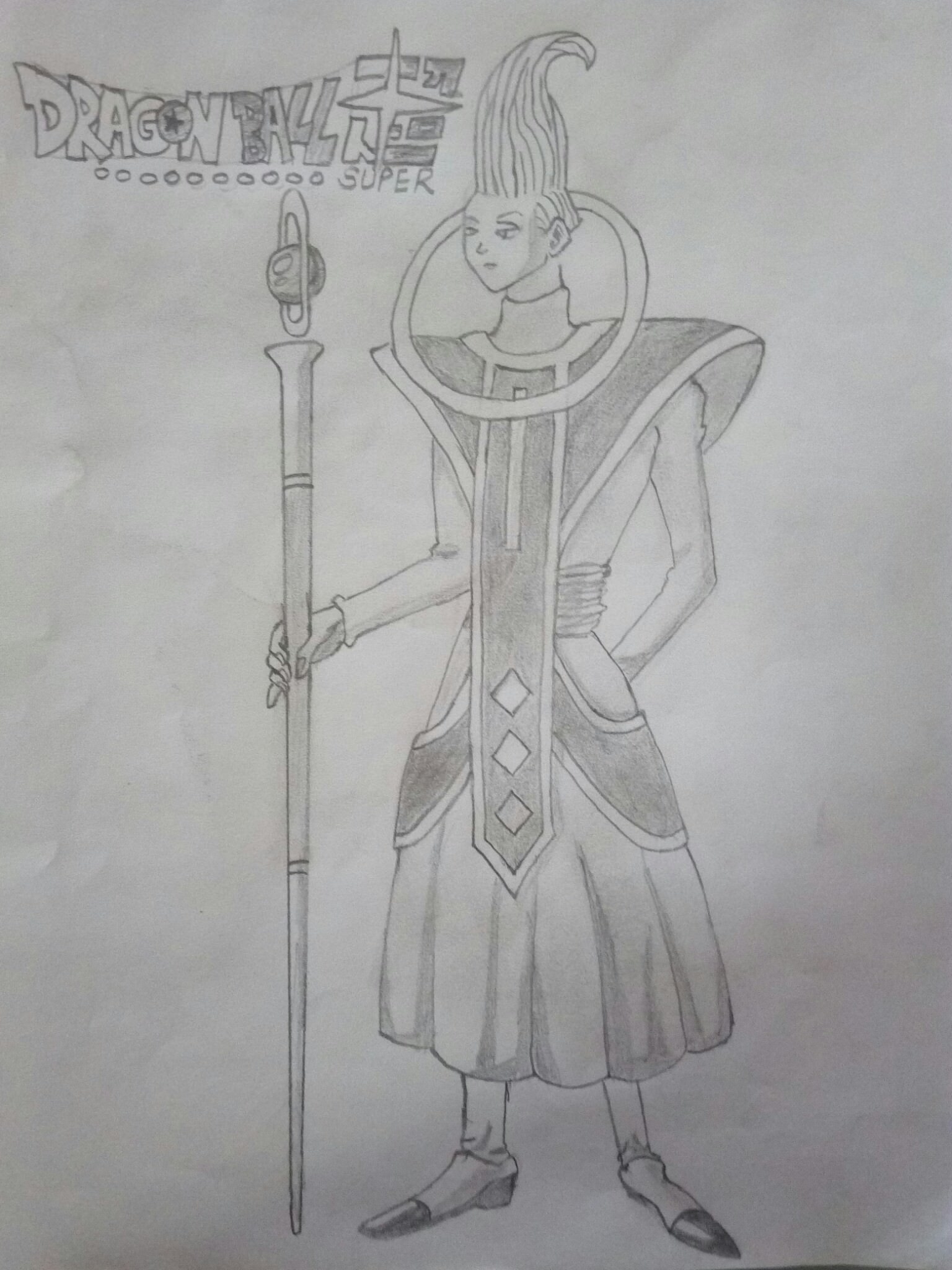 1536x2048 Whis Sketch ( Dragon Ball Super ) - Dragon Ball Super Sketch