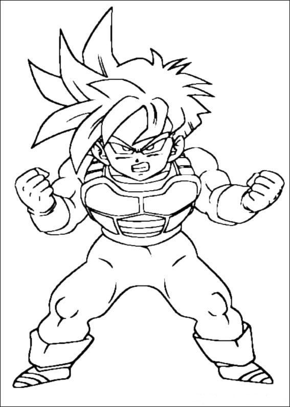 567x794 Index Of Coloriagesheros - Dragon Ball Z Kai Sketch