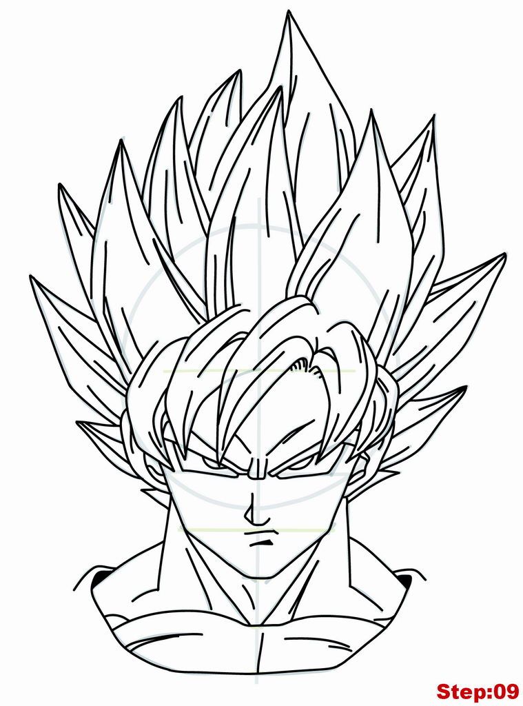 759x1024 How To Draw Dragon Ball Z Goku Noel Dragon Ball - Dragon Ball Z Sketch