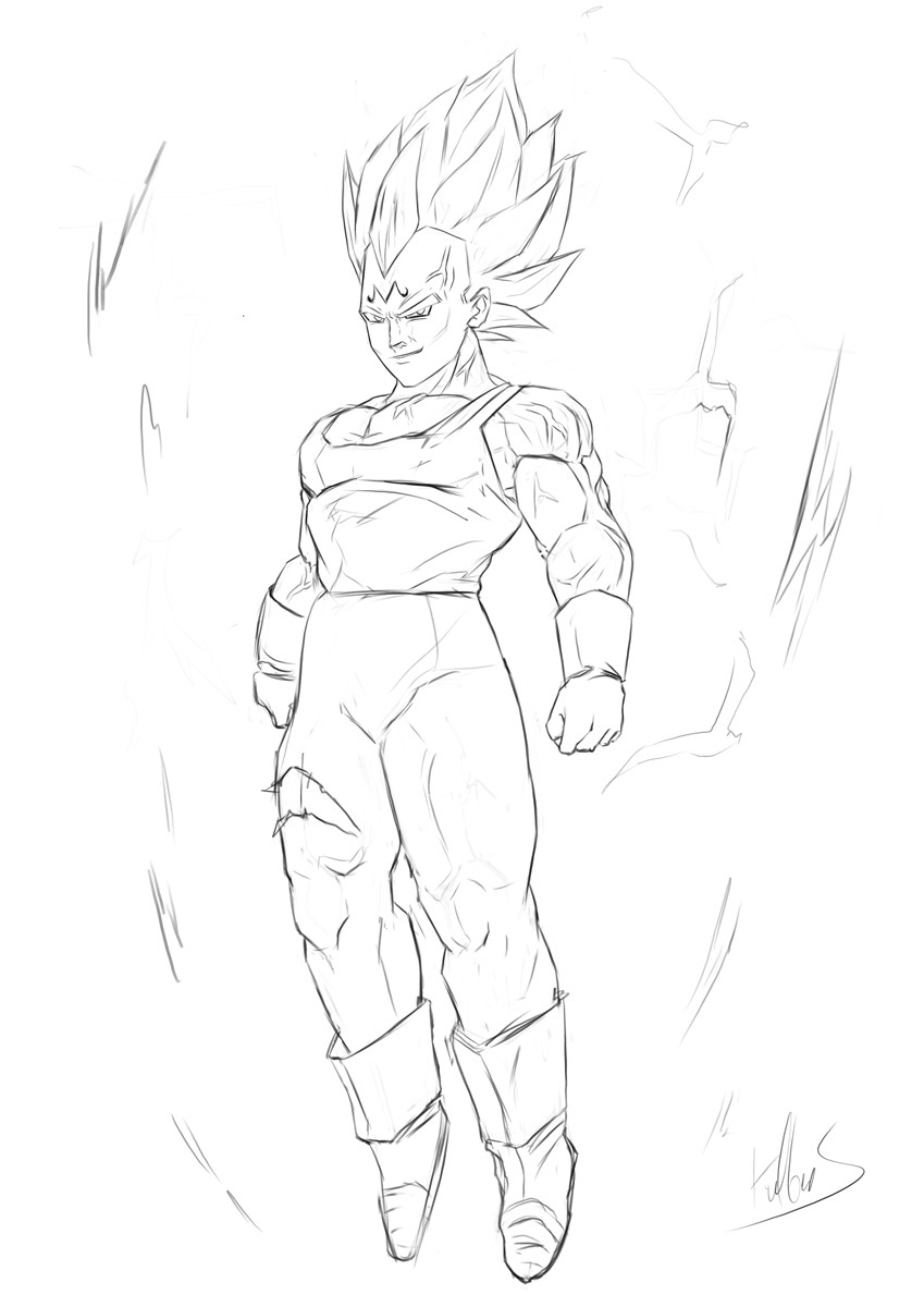 849x1200 Mateusz Michalski - Dragon Ball Z Sketch