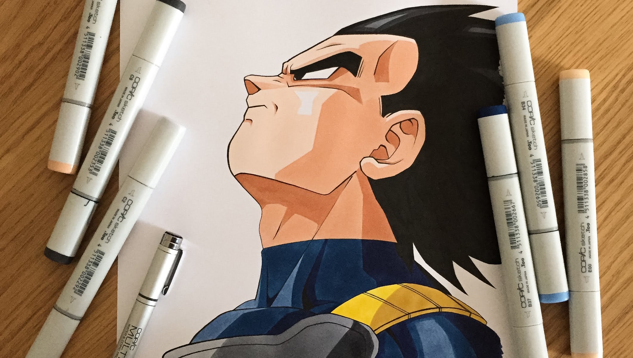 2126x1203 Drawing Vegeta - Dragon Ball Z Vegeta Sketch