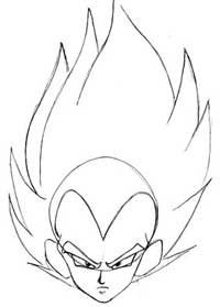 200x279 How To Draw Vegeta (From Dragon Ball Z) Manga University Campus - Dragon Ball Z Vegeta Sketch