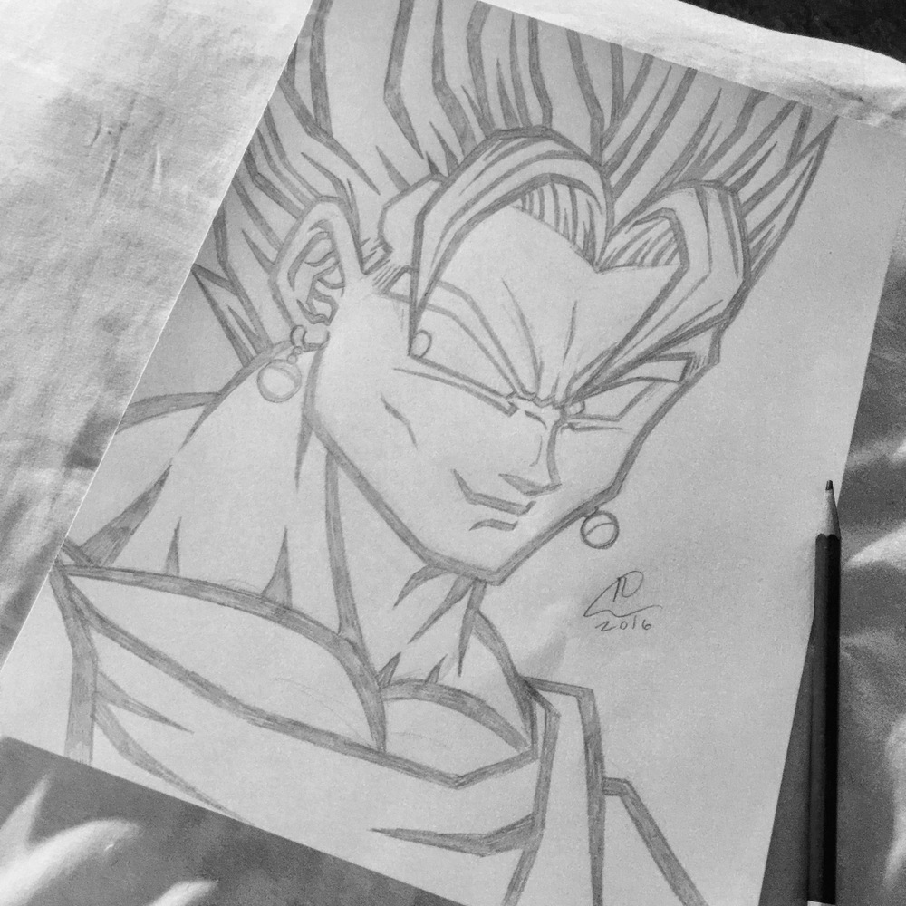 1000x1000 Orozco Design Dragon Ball Z Posters - Dragon Ball Z Vegeta Sketch