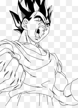 260x360 Vegeta Line Art Drawing Cartoon - Dragon Ball Z Vegeta Sketch