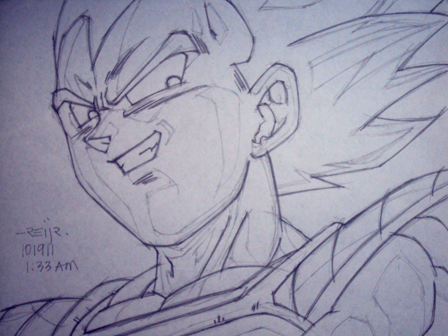 900x675 Dragonball Z Vegeta By Reijr - Dragon Ball Z Vegeta Sketch