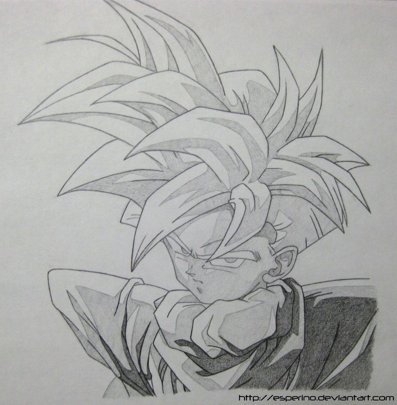 800x817 Dbz Teen Gohan Ssj Sketch 1 By Esperino - Dragon Ballz Sketch