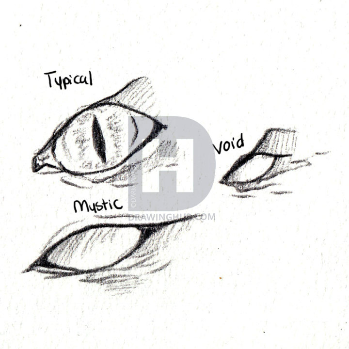 720x720 How To Sketch A Dragon, Step By Step, Drawing Guide, By Darkonator - Dragon Eye Sketch