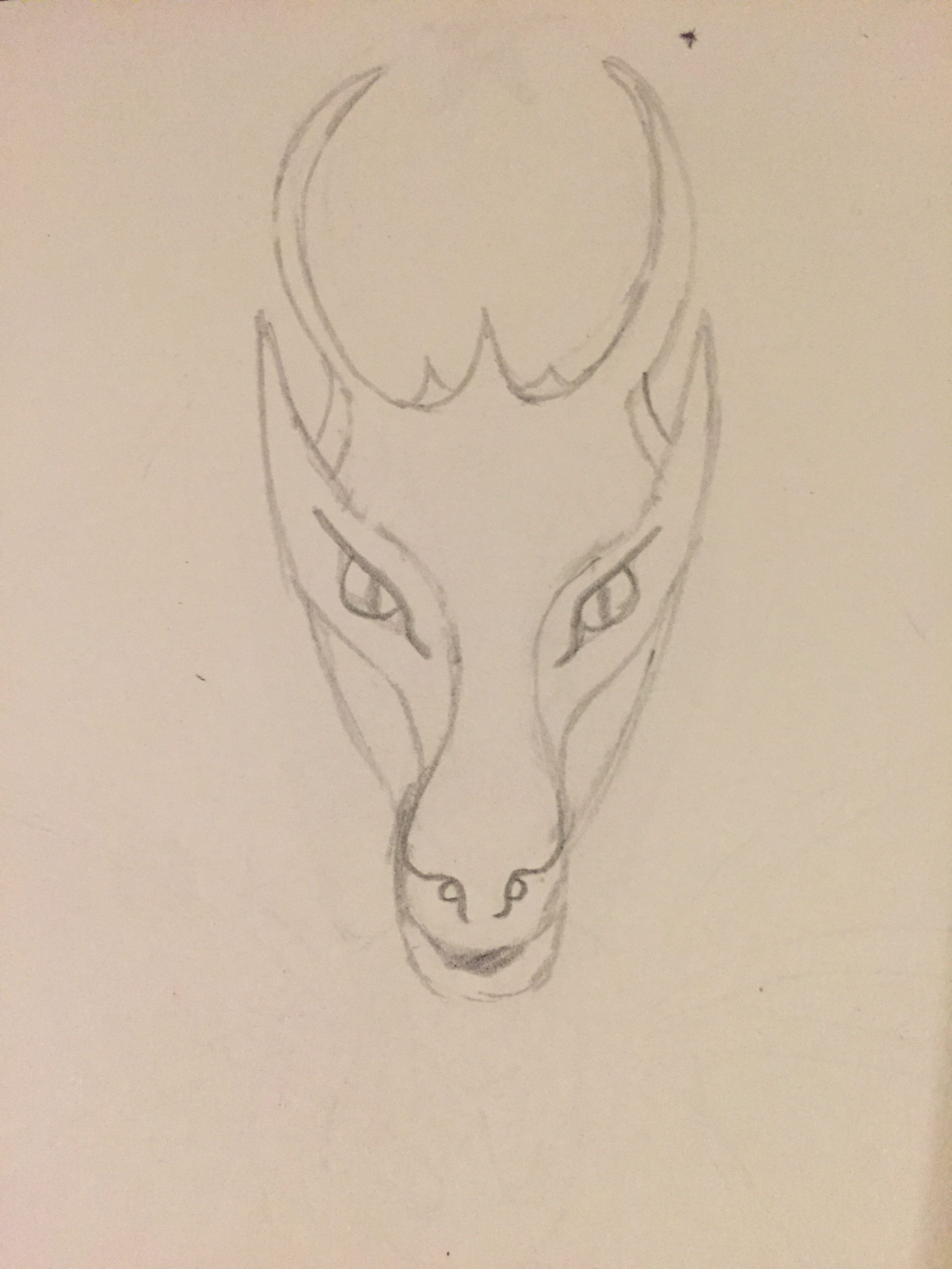2448x3264 Dragon Sketch - Dragon Face Sketch
