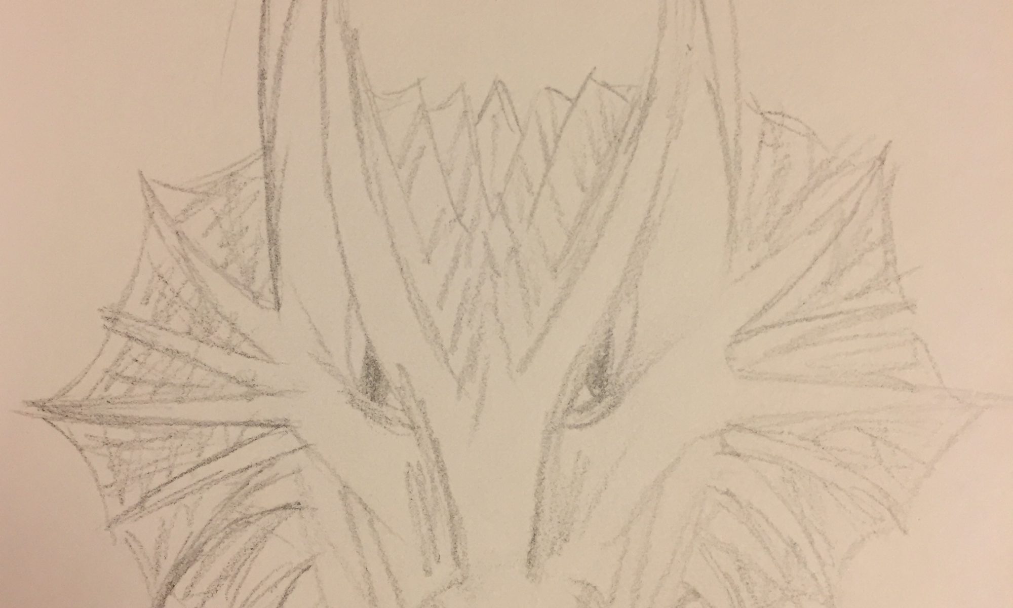2000x1200 Tired Drawing Dragons Day 102 - Dragon Face Sketch