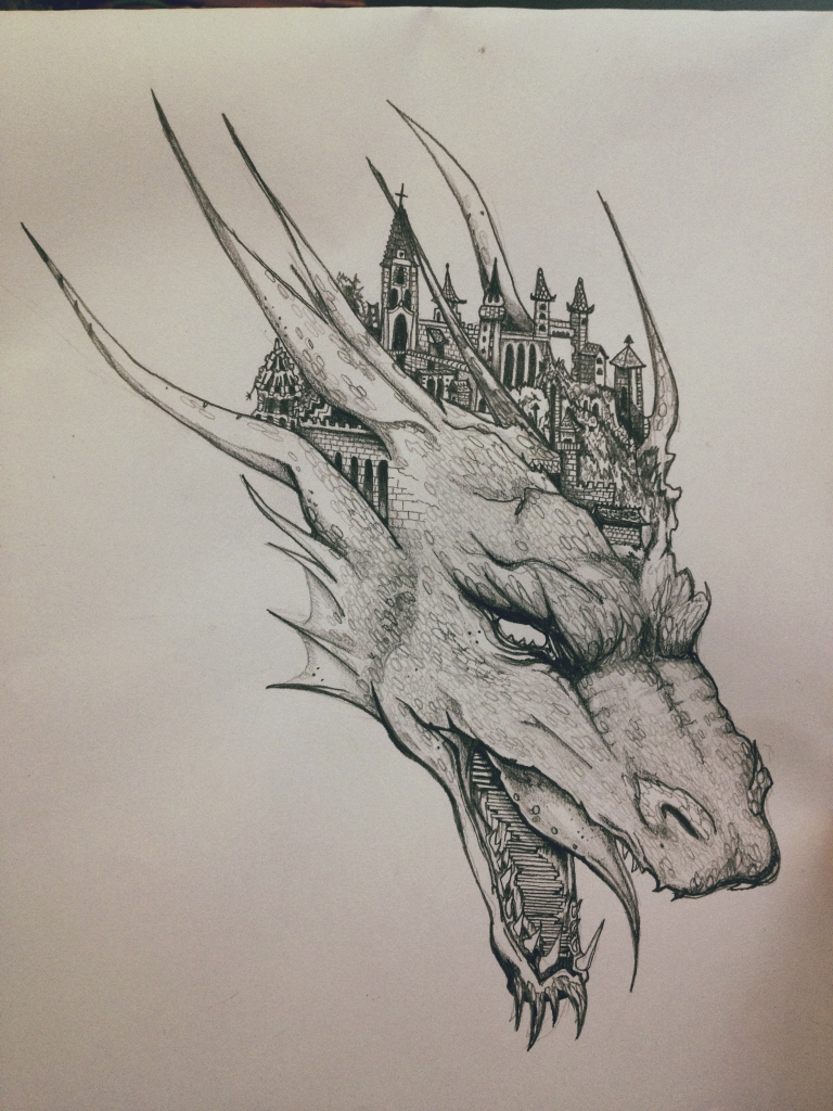 Dragon Pencil Sketch At Paintingvalley Com Explore Collection Of