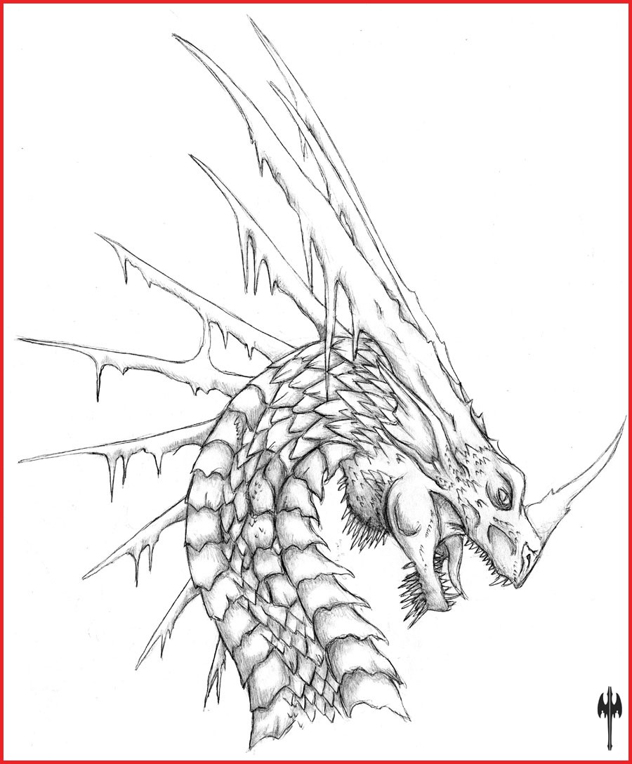 900x1088 Dragon Head Drawing 96519 Simple Dragon Head Drawing How To Draw A - Dragon Simple Sketch