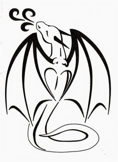 236x322 Gallery Simple Dragon Line Drawing, - Dragon Simple Sketch
