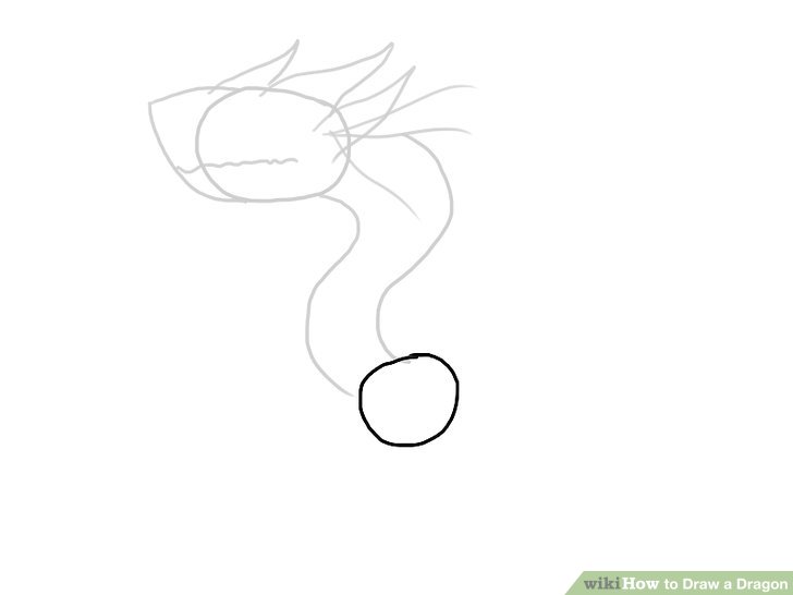 728x546 The 4 Best Ways To Draw A Dragon - Dragon Simple Sketch