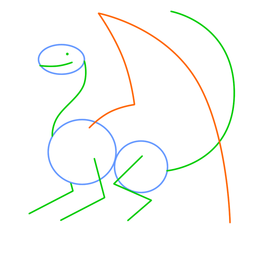520x520 How To Draw A Dragon. - Dragon Sketch Easy
