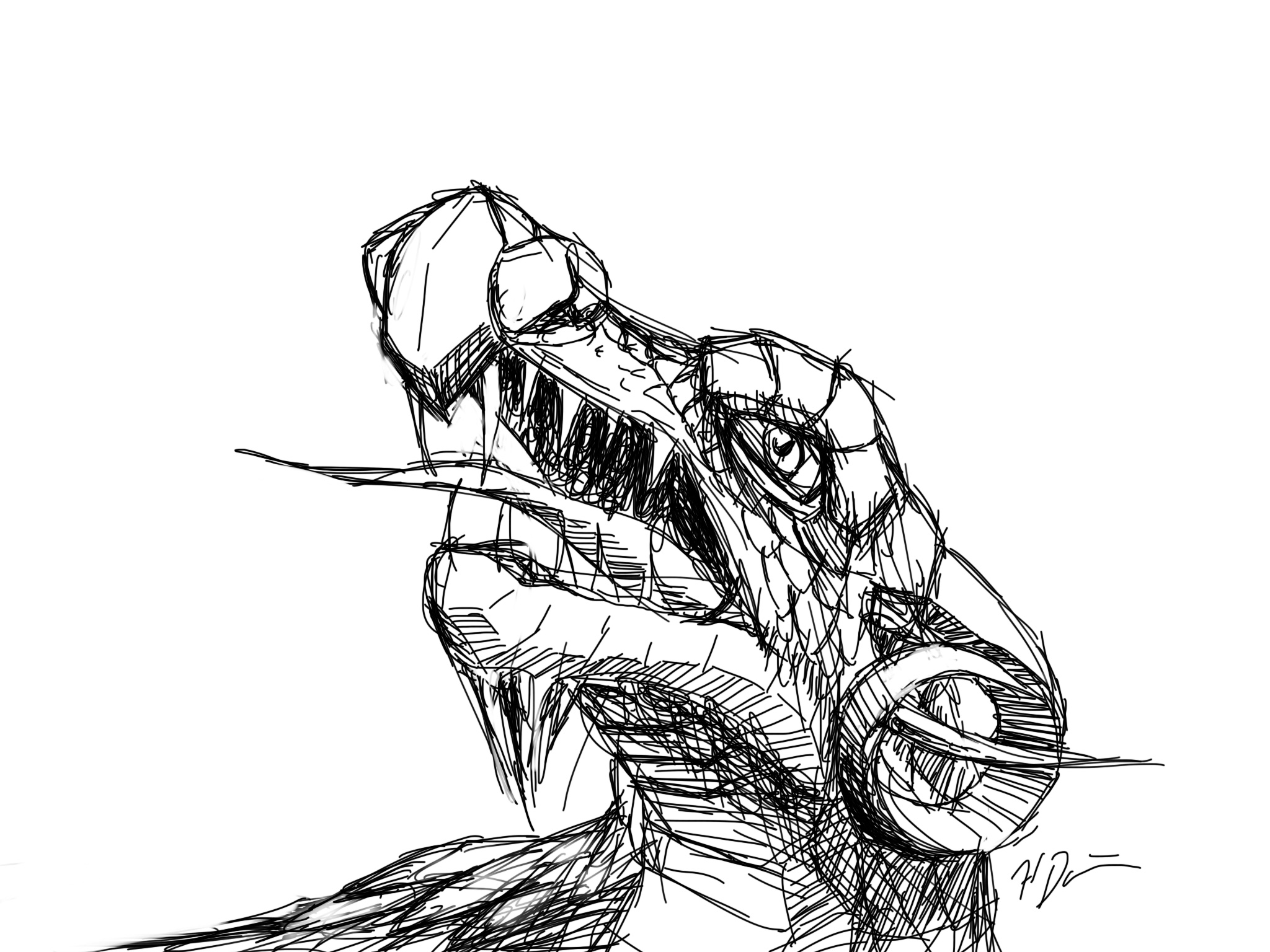 2048x1536 Dragon Sketch The Zoologists Sketchbook - Dragon Sketch Images
