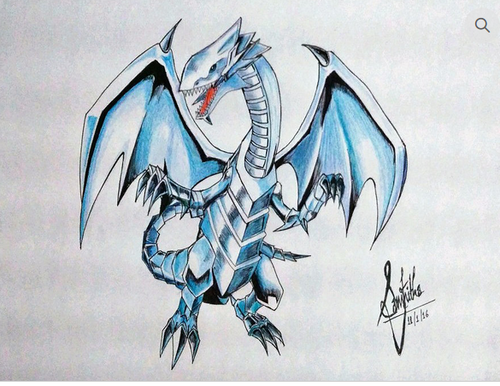 500x386 Blue Eye Dragon Sketch, Anim Sketches - Dragon Sketch Images