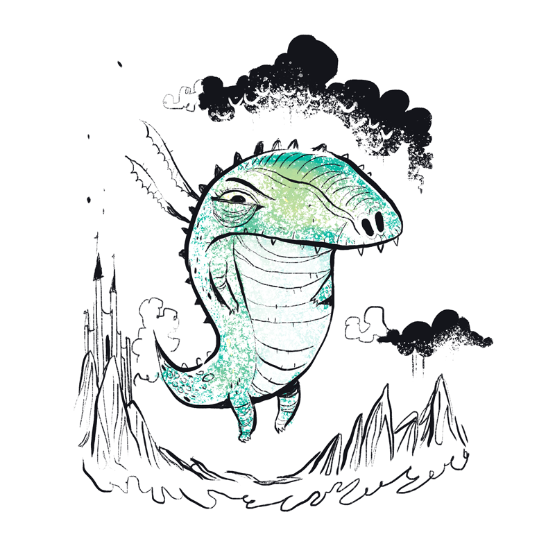 800x800 Fly (Follow Up Dragon Sketch) - Dragon Sketch Pictures