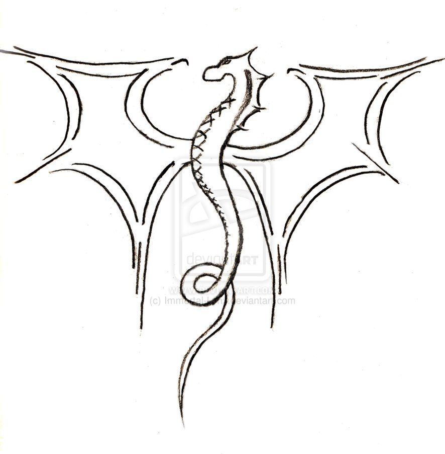 886x902 Simple Dragon Sketch Pix For Gt How To Draw A Cool Dragon Easy - Dragon Sketch Pictures