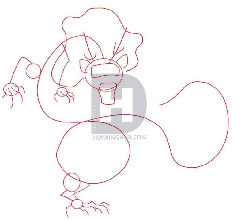 787x720 How To Draw A Traditional Chinese Dragon, Step By Step, Drawing - Dragon Sketch Tutorial