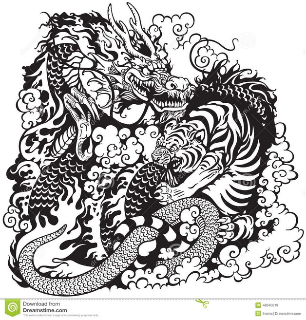 628x657 Chinese Dragon Tattoo Sketch - Dragon Tattoo Sketch
