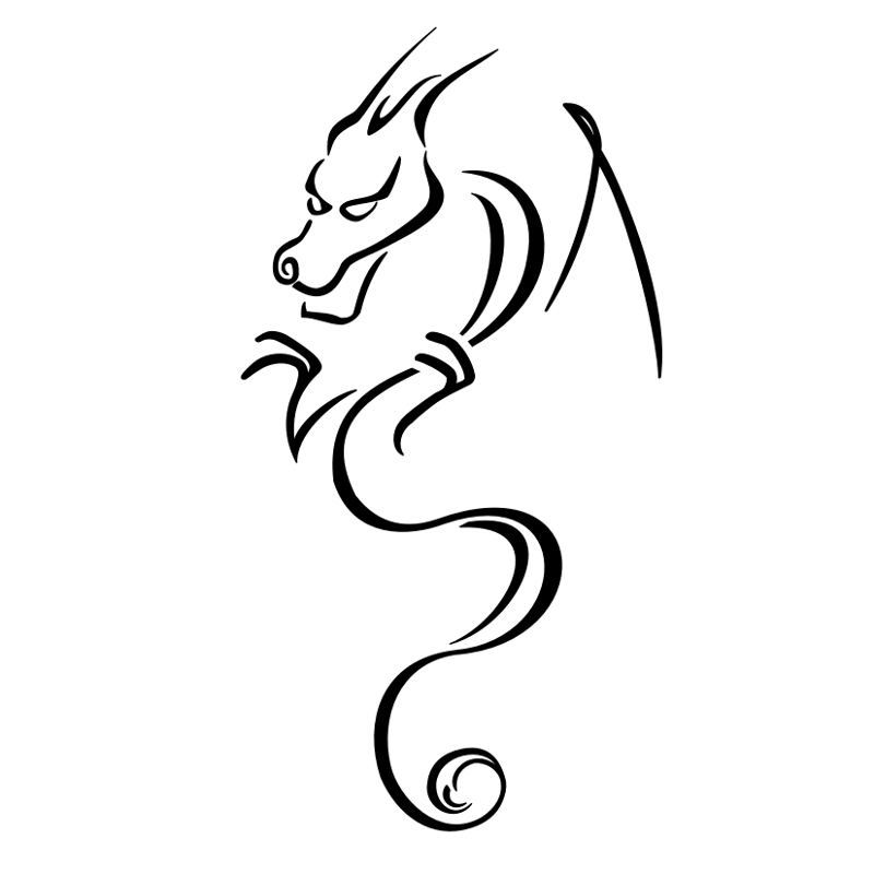 55+ Free Tattoo Simple Dragon HD Tattoo Photos