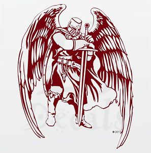 297x300 Knight Warrior Battle Sword Dragon Wings Car Truck Window Vinyl - Dragon Wings Sketch