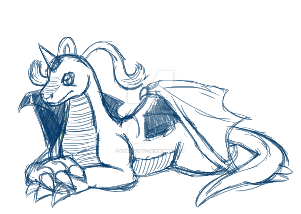 1024x731 Dragonite Sketch By Tabbywesa - Dragonite Sketch