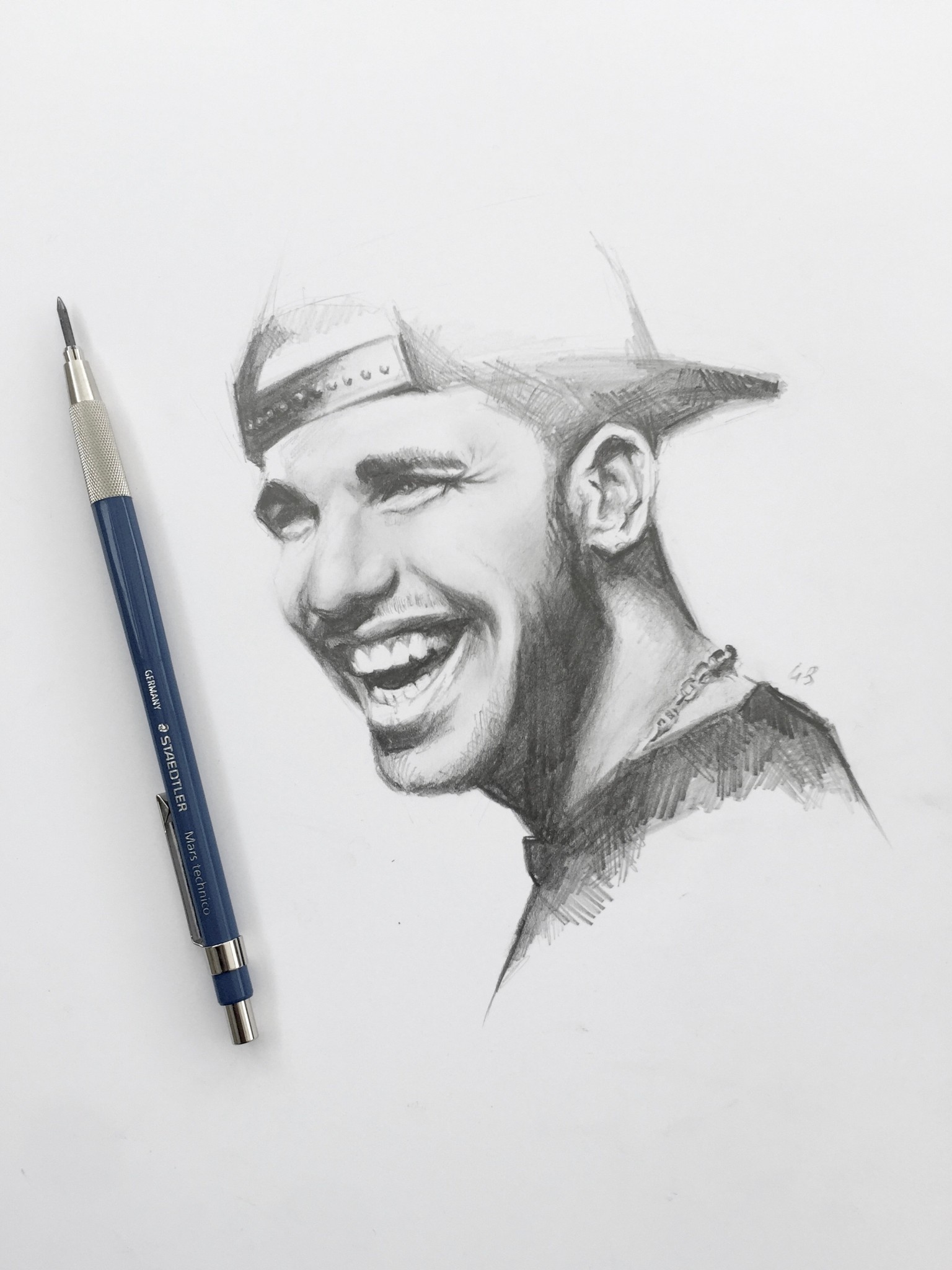 1536x2048 Drake In Graphite - Drake Sketch